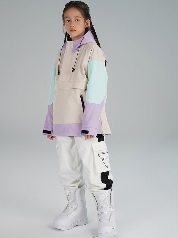 Riuiyele Girls Color Blocked Snowsuits