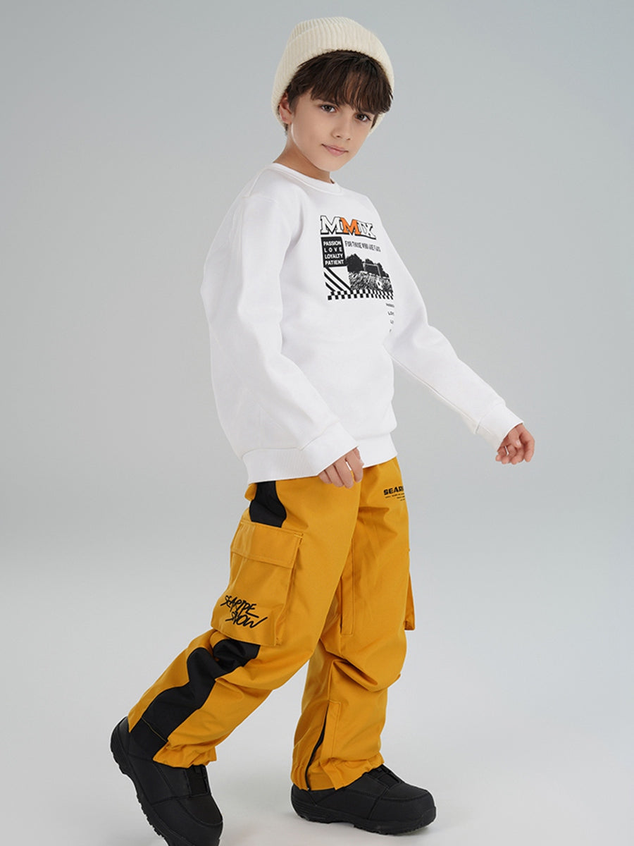 Riuiyele Boys Stripe Tape ski Jogger Pants