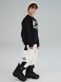 Riuiyele Boys Stripe Tape ski Jogger Pants