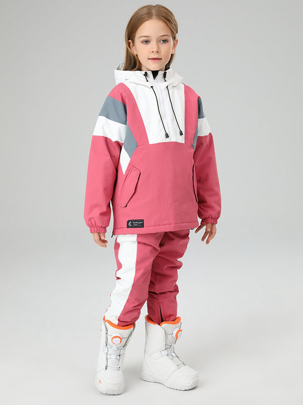 Girls Insulated Stripe Snow Suit