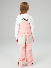 Girls Snow Bib Pants With High Waist overalls