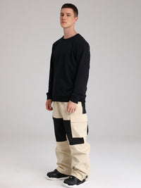 Men's Snowboard Pants Color Block Design