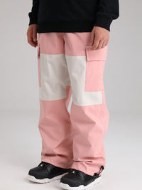 Men's Snowboard Pants Color Block Design