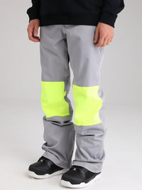 Men's Snow Pants Color Block Design