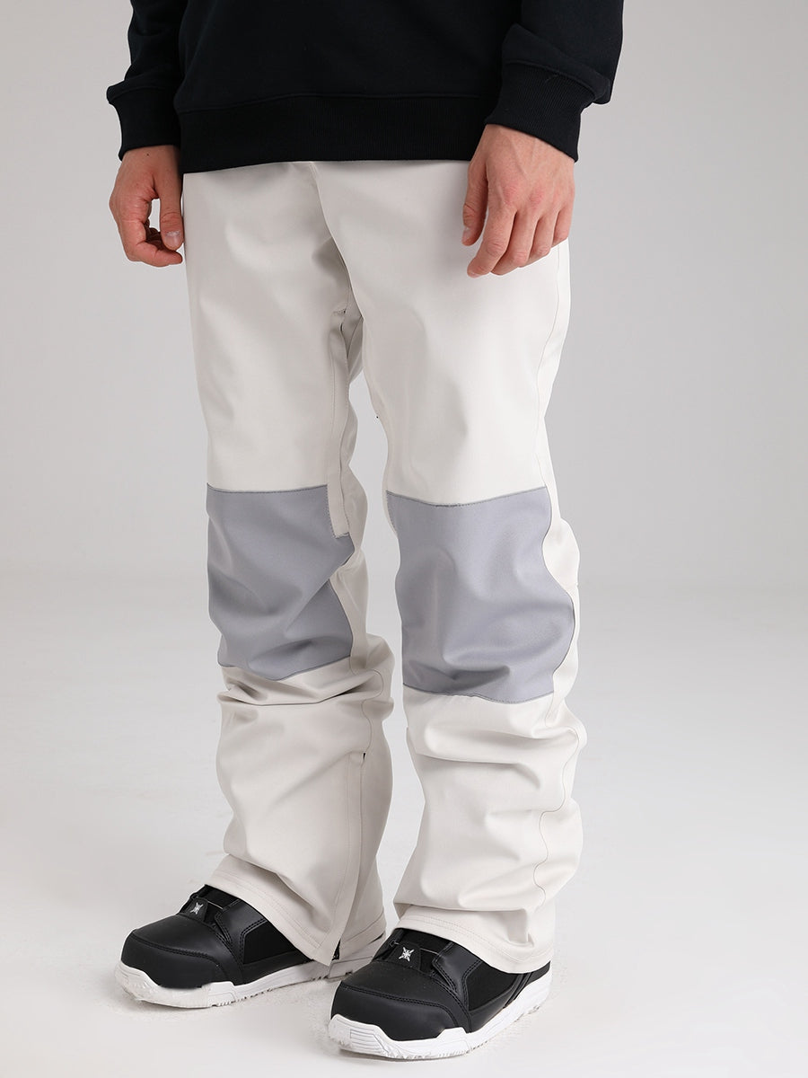 Men's Snow Pants Color Block Design
