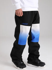 Men's Snowboard Pants Color Block Design