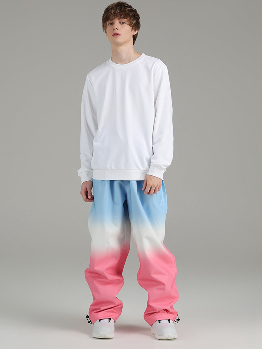 Men's Snowboard Pants Gradient Design