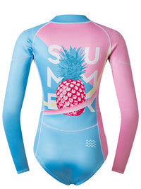 2mm Women's Mix Print Front Zip Surf Swimsuit