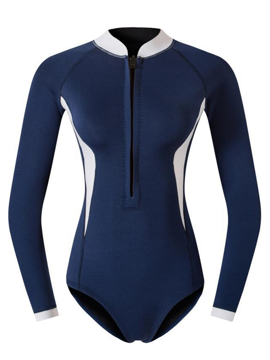 2mm Women's Long Sleeve Front Zip Surf Wetsuit