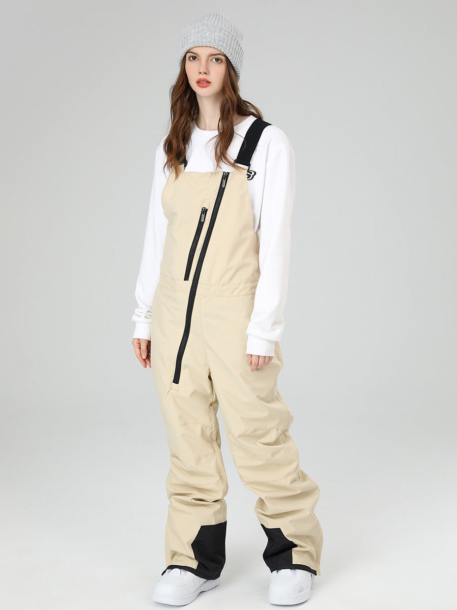 Women Ski Bibs Pants Insulated Snow Overalls