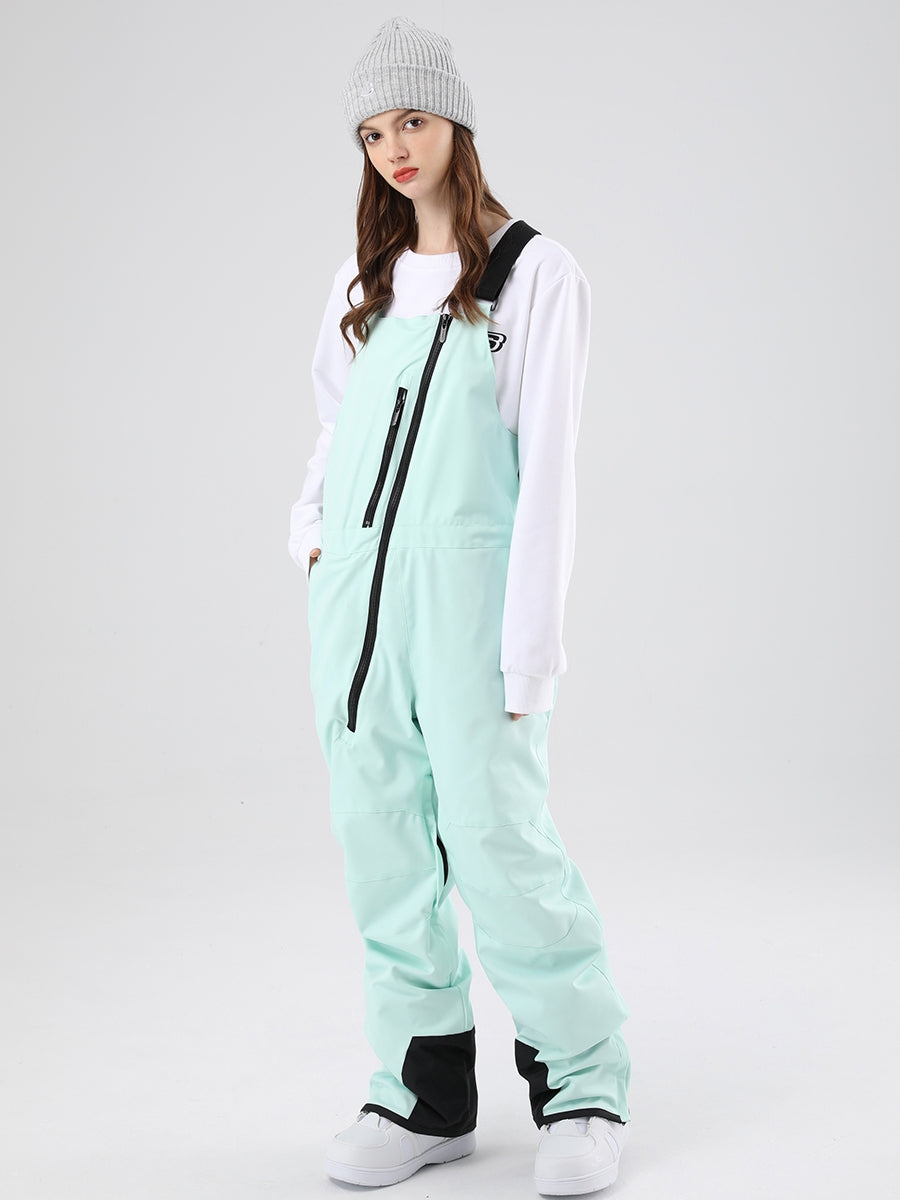 Women Ski Bibs Pants Insulated Snow Overalls