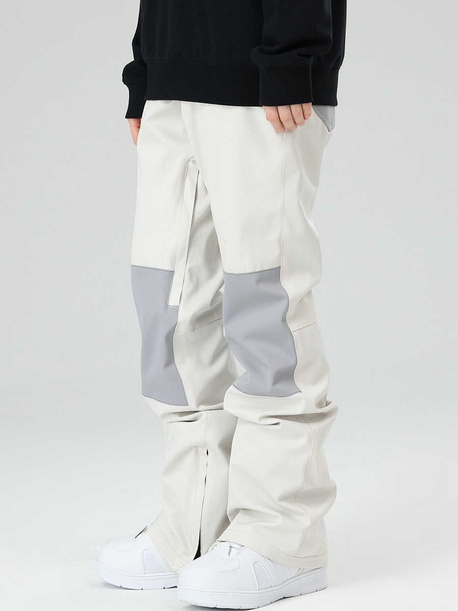 Women's Snow Pants Color Block Design