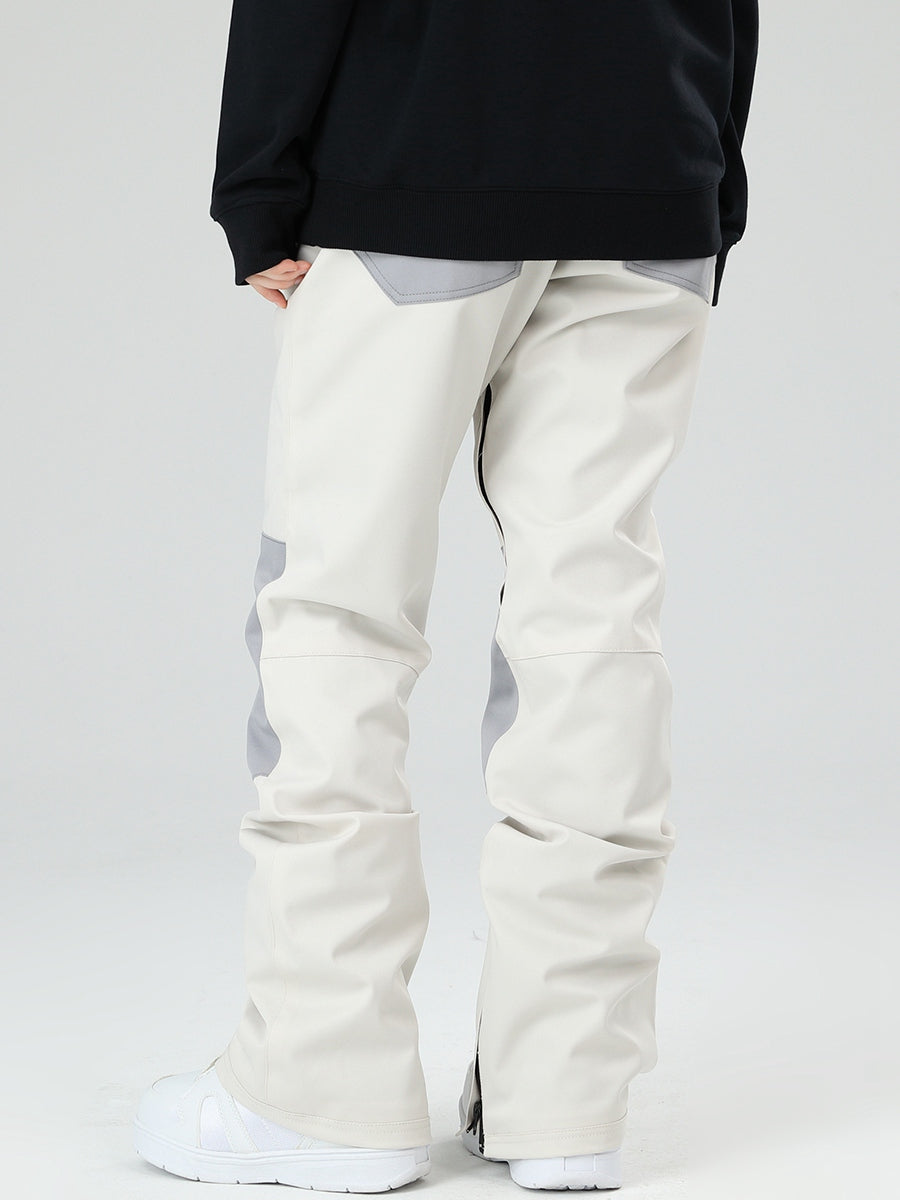 Women's Snow Pants Color Block Design