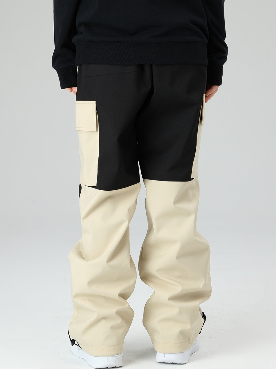 Women's Snowboard Pants Color Block Design