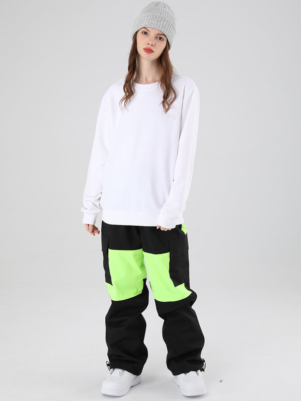 Women's Snowboard Pants Color Block Design