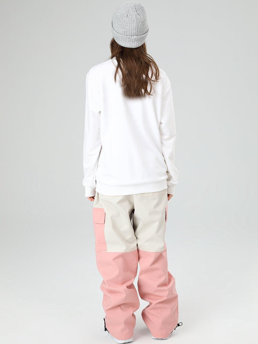 Women's Snowboard Pants Color Block Design