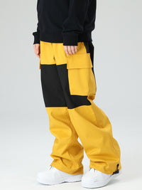 Women's Snowboard Pants Color Block Design