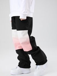 Women's Snowboard Pants Color Block Design