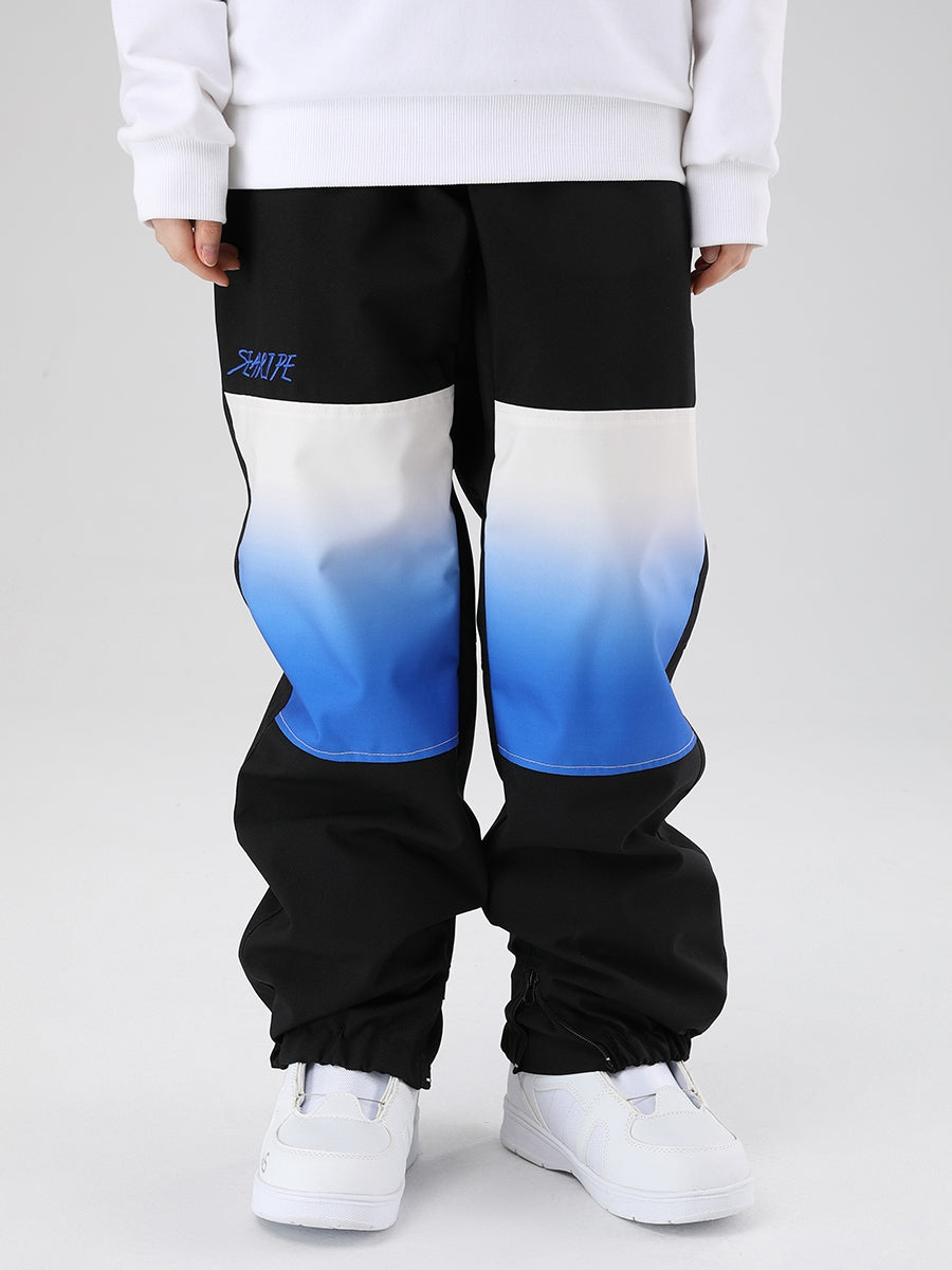 Women's Snowboard Pants Color Block Design - RIUIYELE