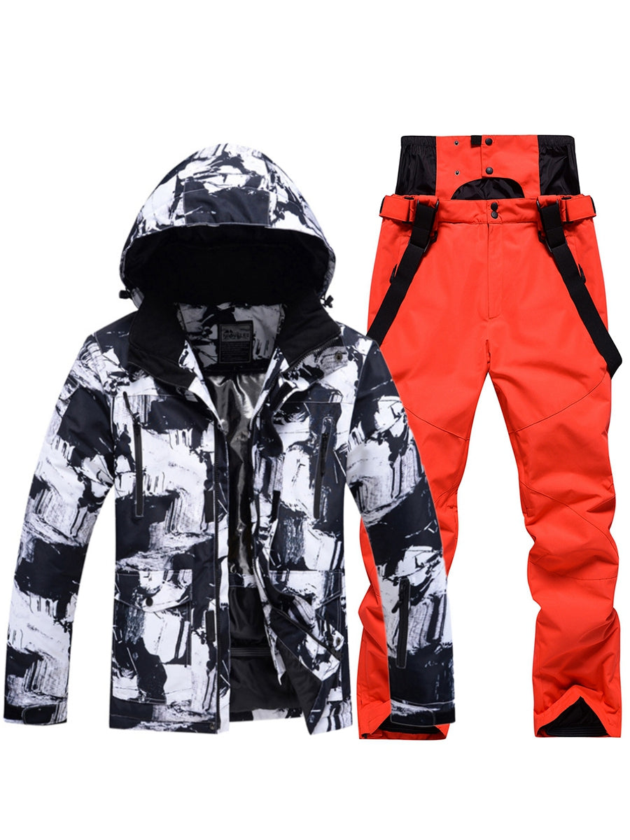 Riuiyele Men Insulated Skiing Snowboarding Set Thermal