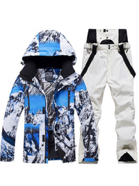 Riuiyele Men Insulated Skiing Snowboarding Set Waterproof