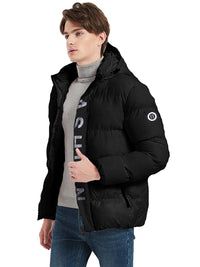 Riuiyele Men Puffer Jacket Coat with Hood