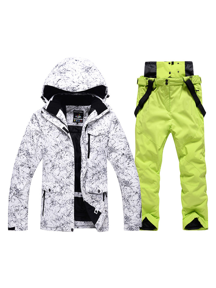 Women's High Waterproof Ski Jacket and Pants