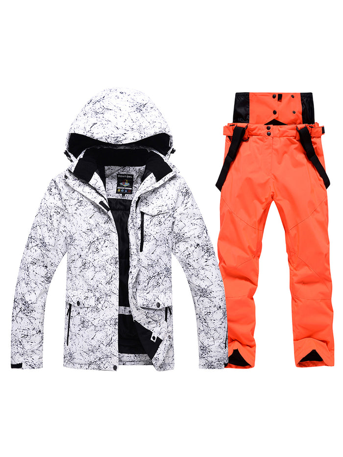 Women's High Waterproof Ski Jacket and Pants