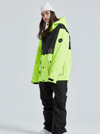 Windproof Women Ski Snowboarding Cargo Jacket