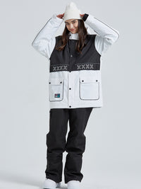 Windproof Women Ski Snowboarding Cargo Jacket