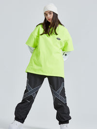 Contrast Color Women Ski Snowboard Sweatshirt