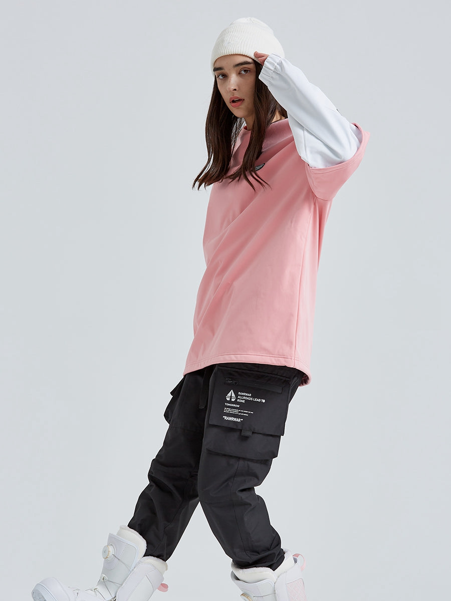 Contrast Color Women Ski Snowboard Sweatshirt