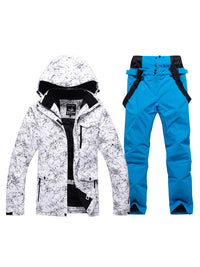 Women's High Waterproof Ski Jacket and Pants