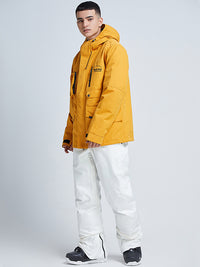 Riuiyele Breathable Men Ski Snowboarding Cargo Jacket