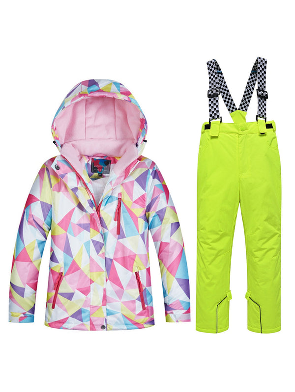 Riuiyele Girl Skiing Snowboarding Insulated Suits Windproof