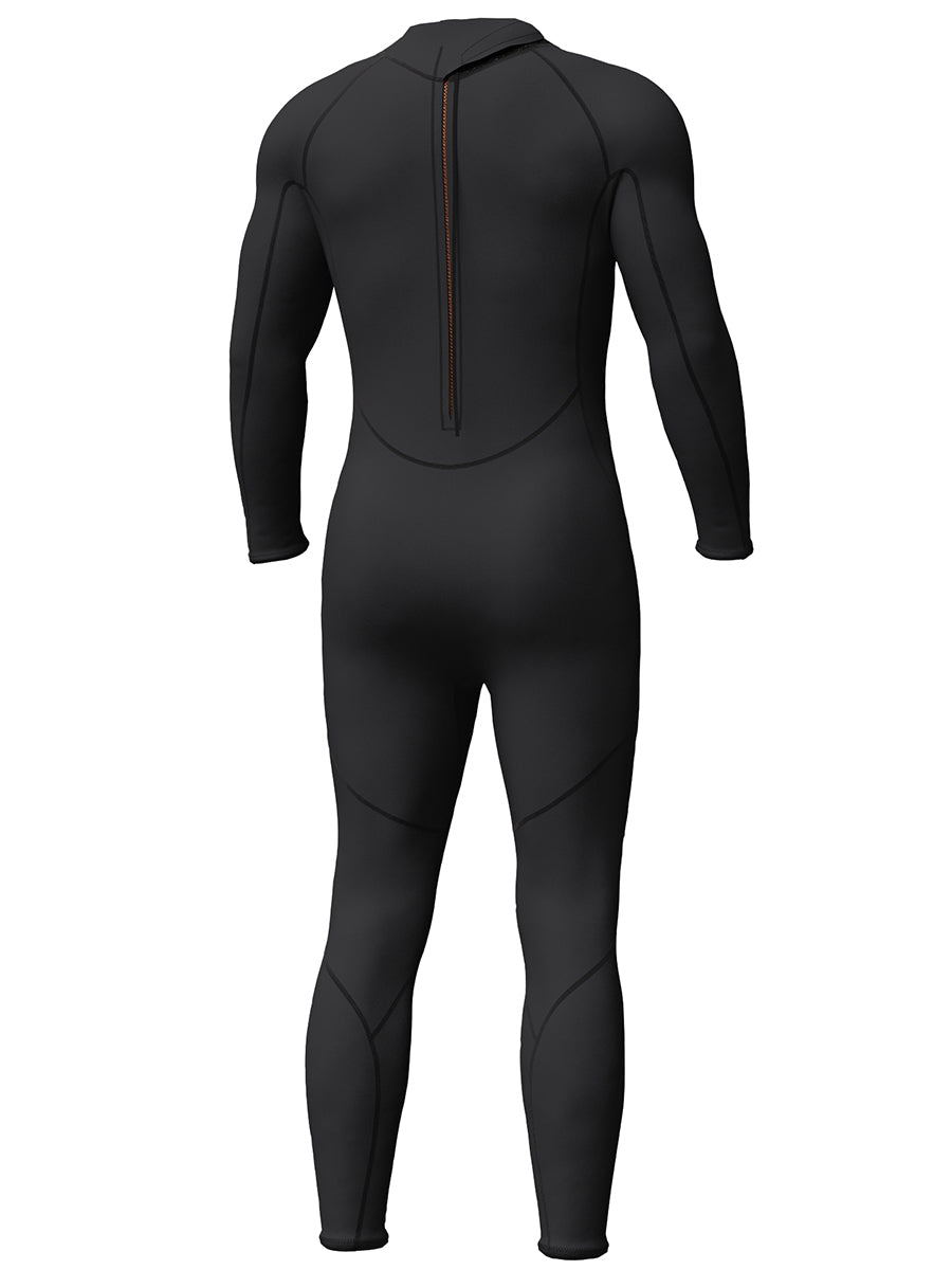 3mm Men's Fullsuit Wetsuit Back Zipper