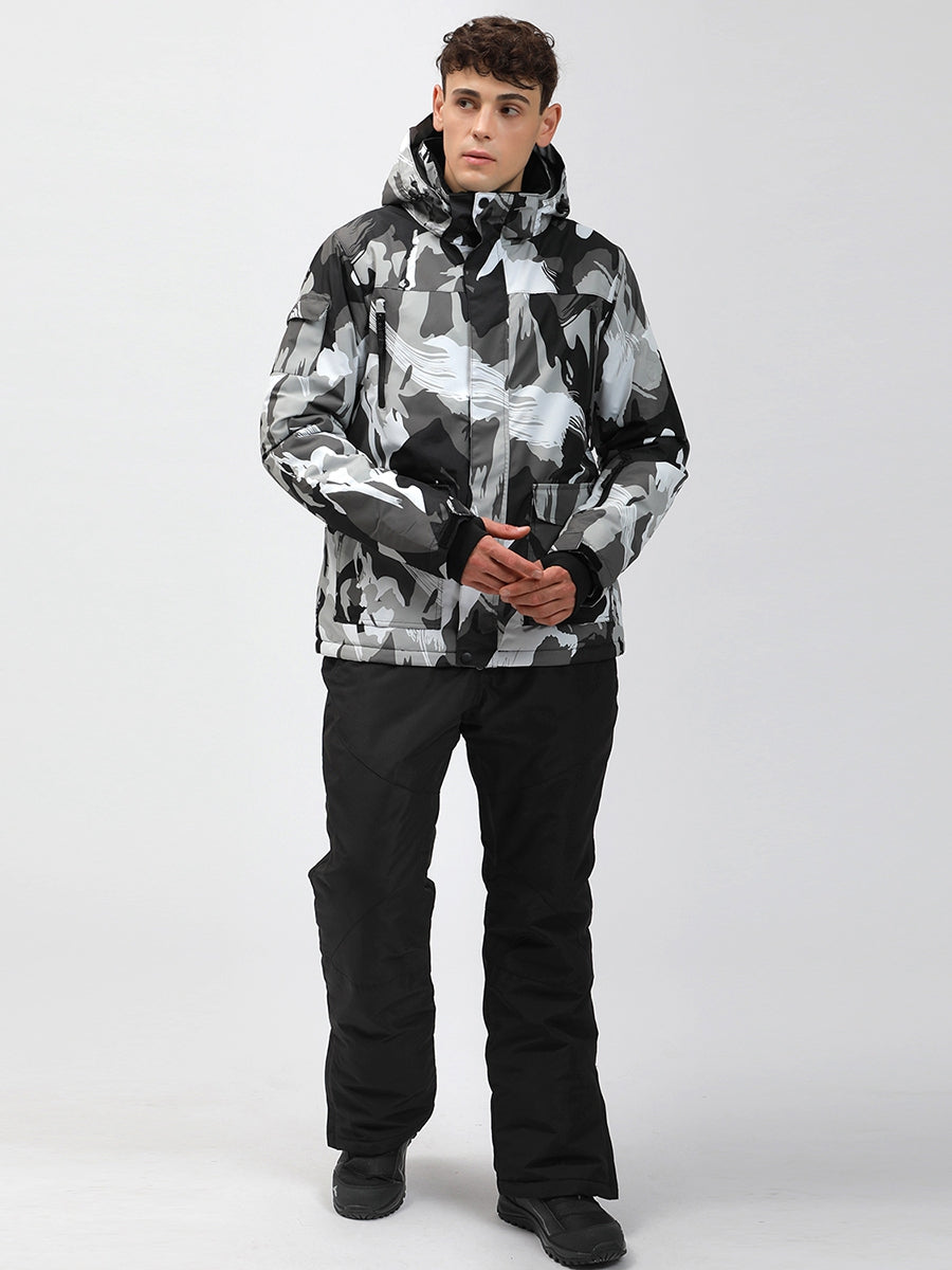 Riuiyele Men Insulated Downhill Skiing Jacket Thermal Riuiyele