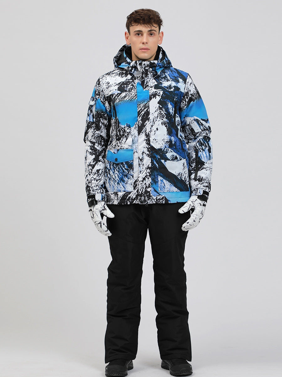 Riuiyele Men Skiing Snowboarding Jacket Windproof