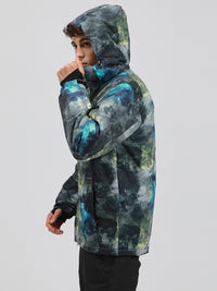 Riuiyele Detachable Hooded Men Ski Snowboard Jacket