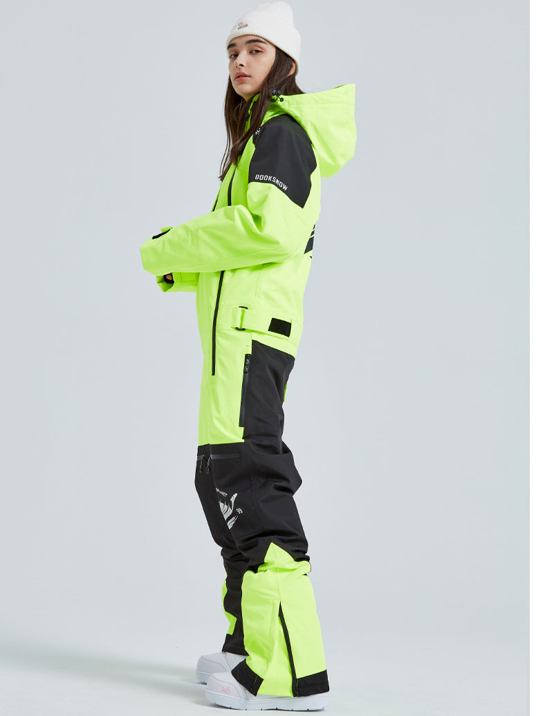 Riuiyele Women's Coveralls Winter Outdoor Waterproof One Piece Ski Suits