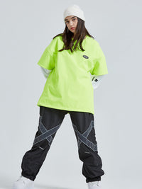 Contrast Color Women Ski Snowboard Sweatshirt