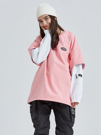 Contrast Color Women Ski Snowboard Sweatshirt