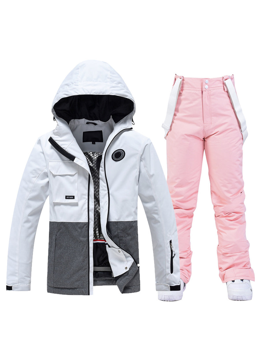 Riuiyele Waterproof Women Ski Jacket & Bib Pants