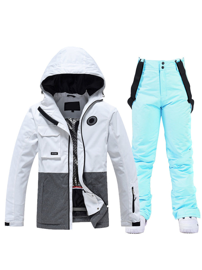 Riuiyele Waterproof Women Ski Jacket & Bib Pants