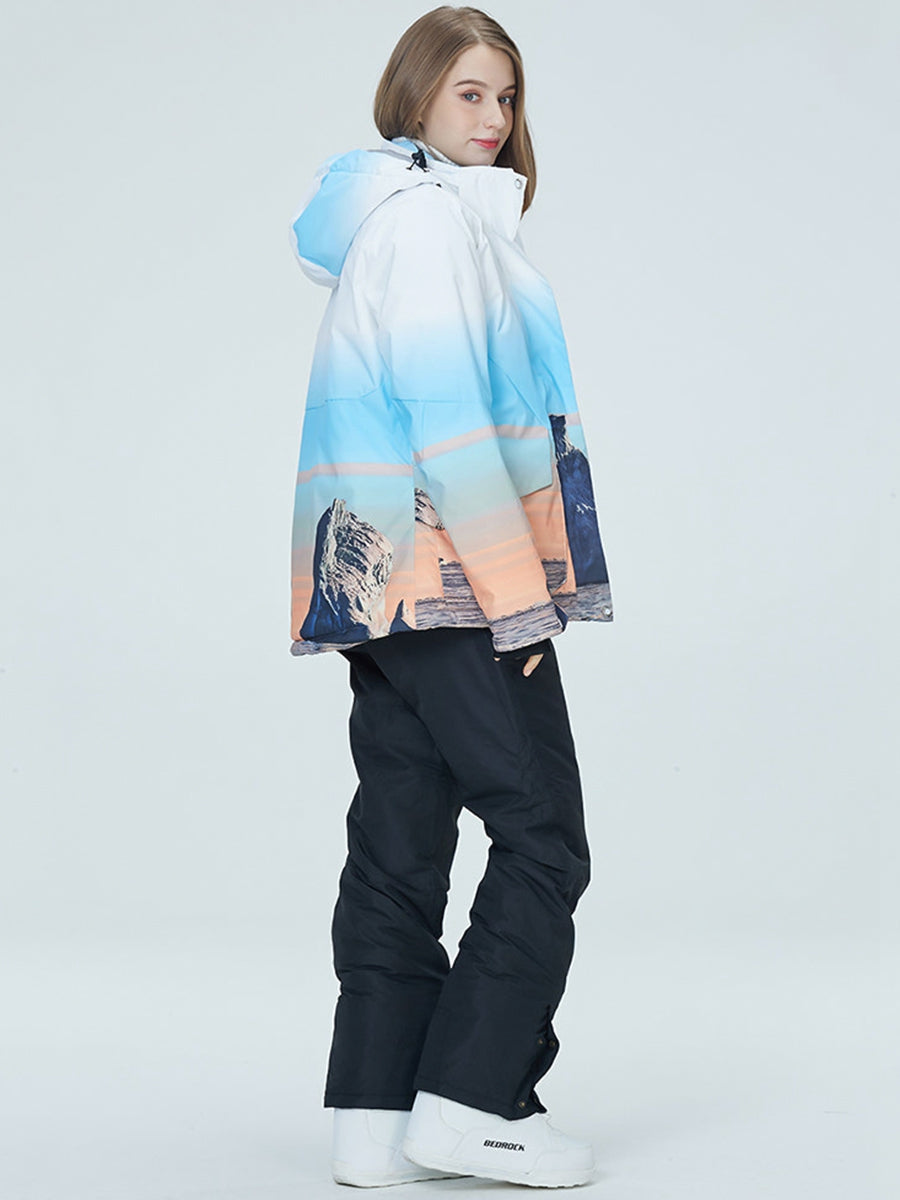 Women Snow Snowboard Jacket & Bib Pants