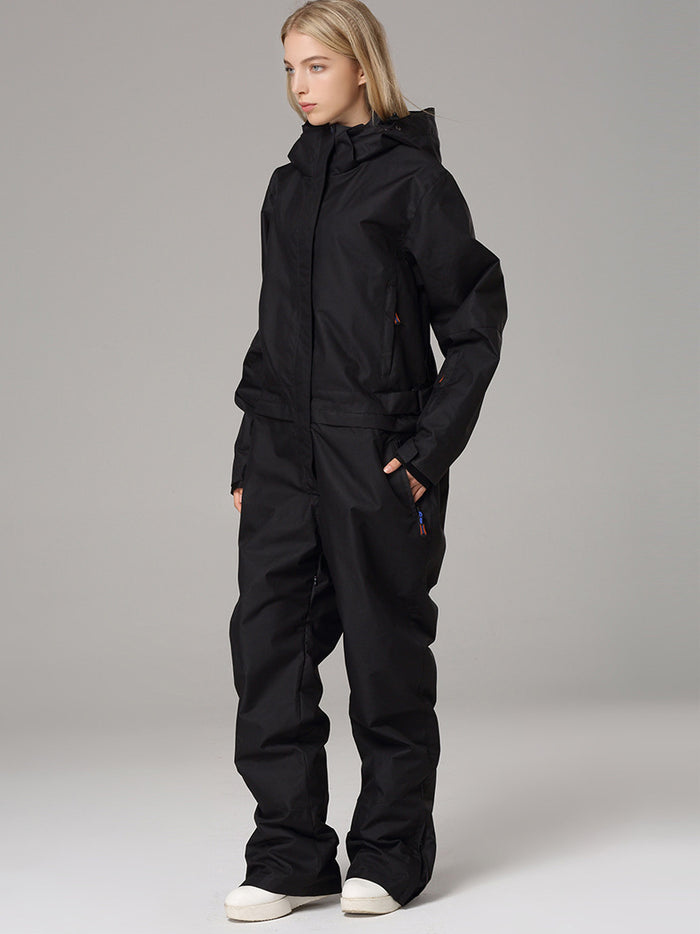 Women's One Piece Ski Suits Waterproof Snowsuits