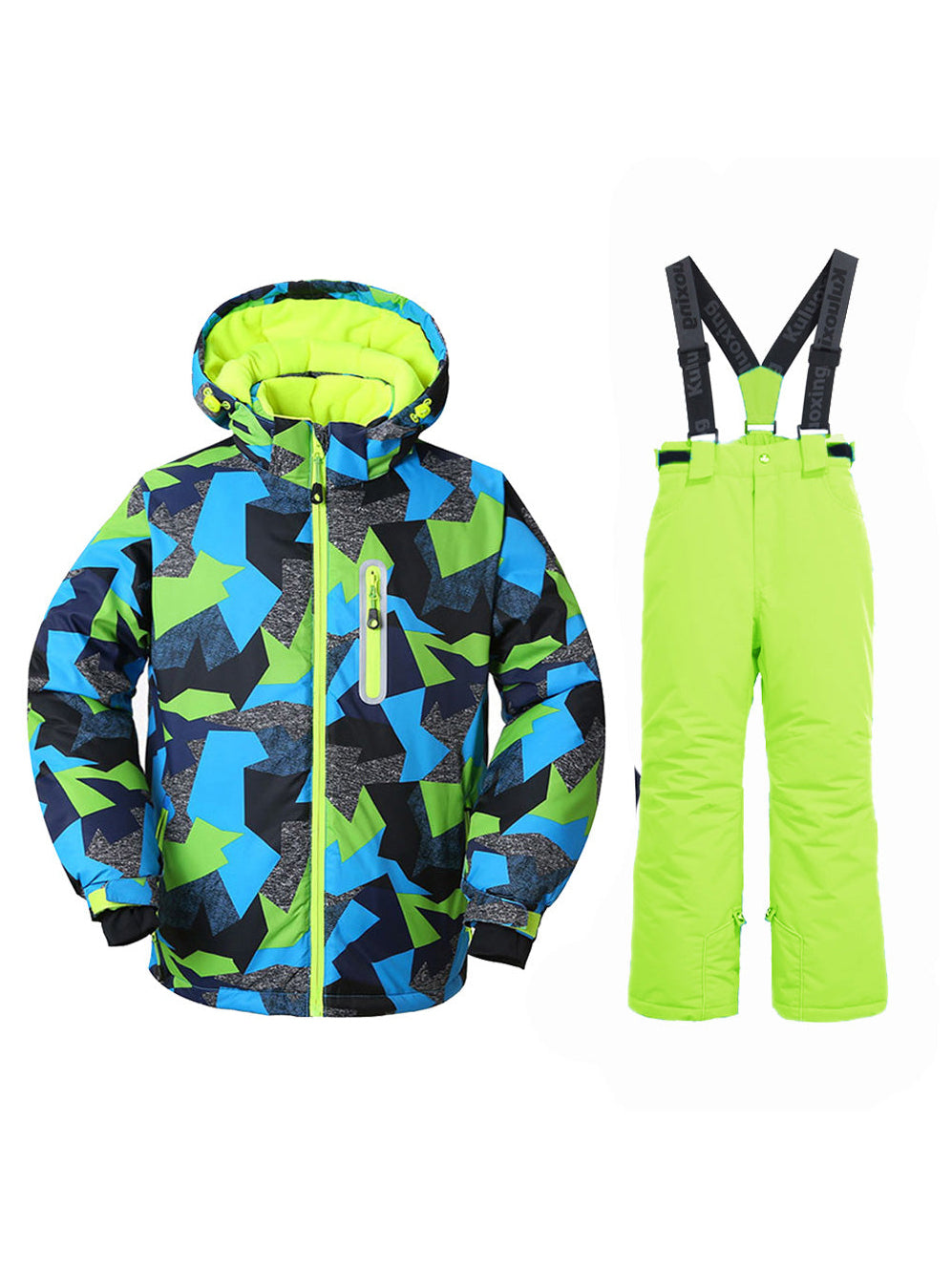 Riuiyele Boys Winter Windproof Waterproof Ski Jacket and Pants